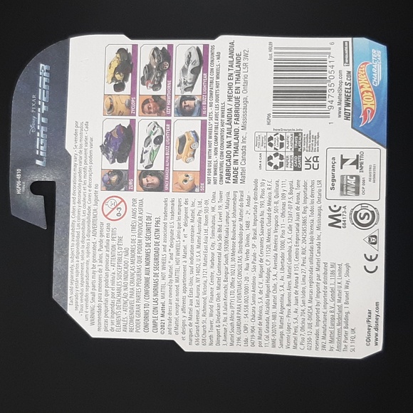 2022 Zyclops Lightyear Hot Wheels Disney Pixar Character Cars Collection Toy - Picture 7 of 7